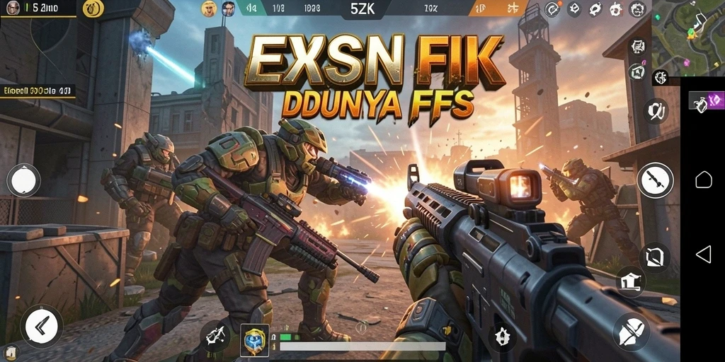 Screenshot menampilkan aksi gameplay luar biasa dalam 5ZK.