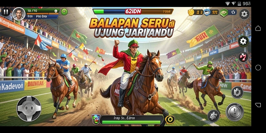 Gameplay Racing seru di balapan 62IDN.