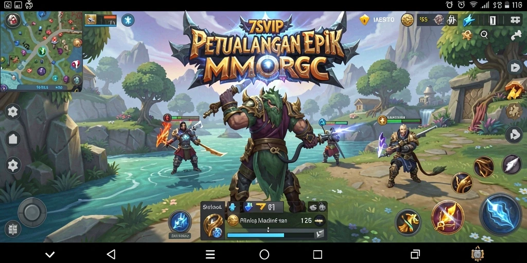 Screenshot gameplay 7SVIP dengan aksi pertempuran yang seru.