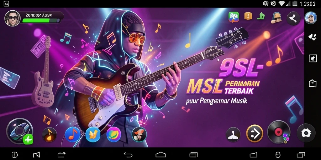 Screenshot tampilan gameplay 9SL dengan efek visual menarik.