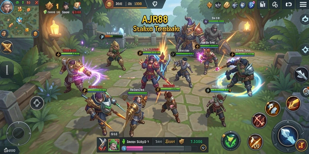 Tampilan menarik gameplay strategi di AJR88.