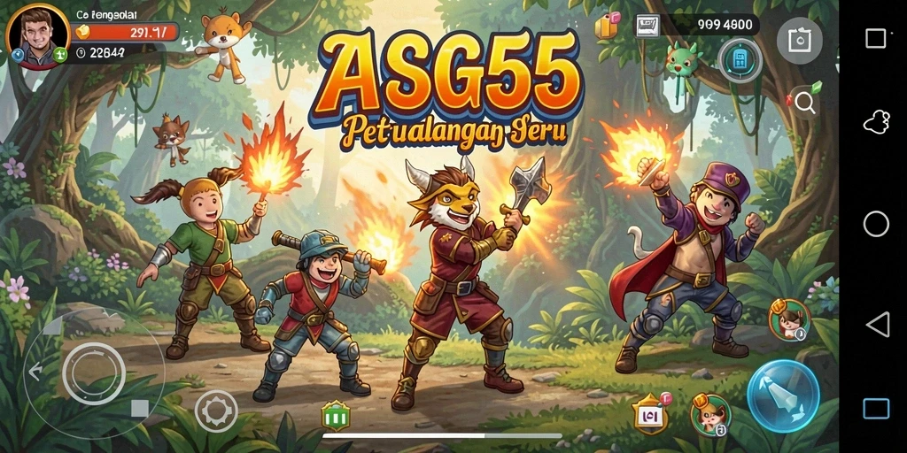 Tampilan gameplay menakjubkan dari ASG55 yang penuh petualangan.