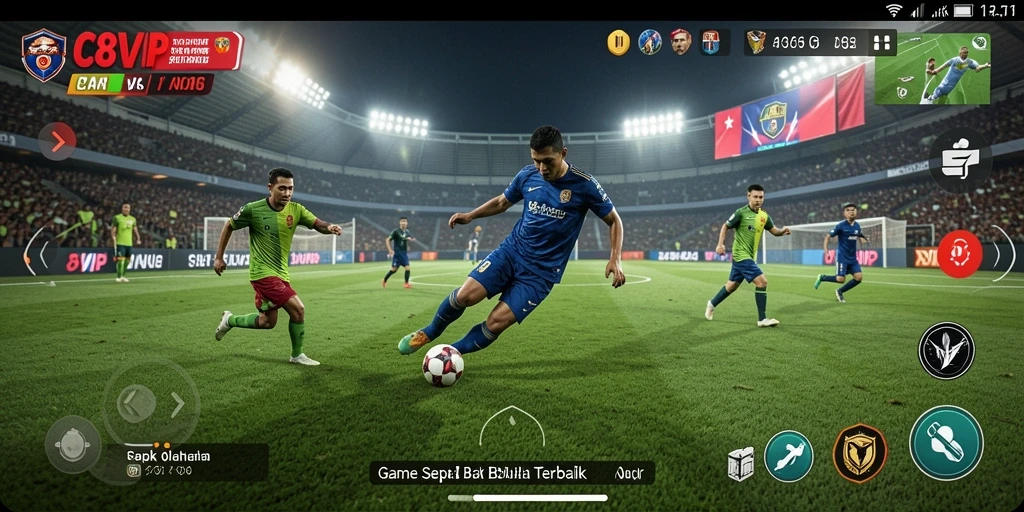 Tampilan gameplay C8VIP yang realistis dan menarik.