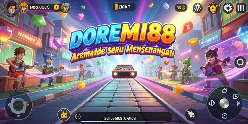 Screenshot gameplay DOREMI88 dengan grafis yang menarik dan tantangan seru.