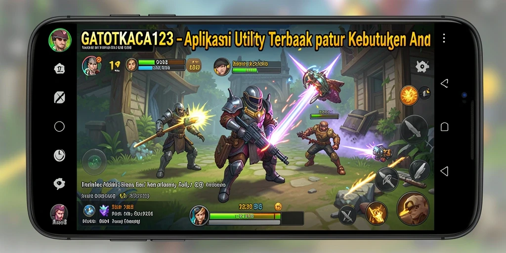 Tampilan aplikasi GATOTKACA123 yang sederhana dan efektif.