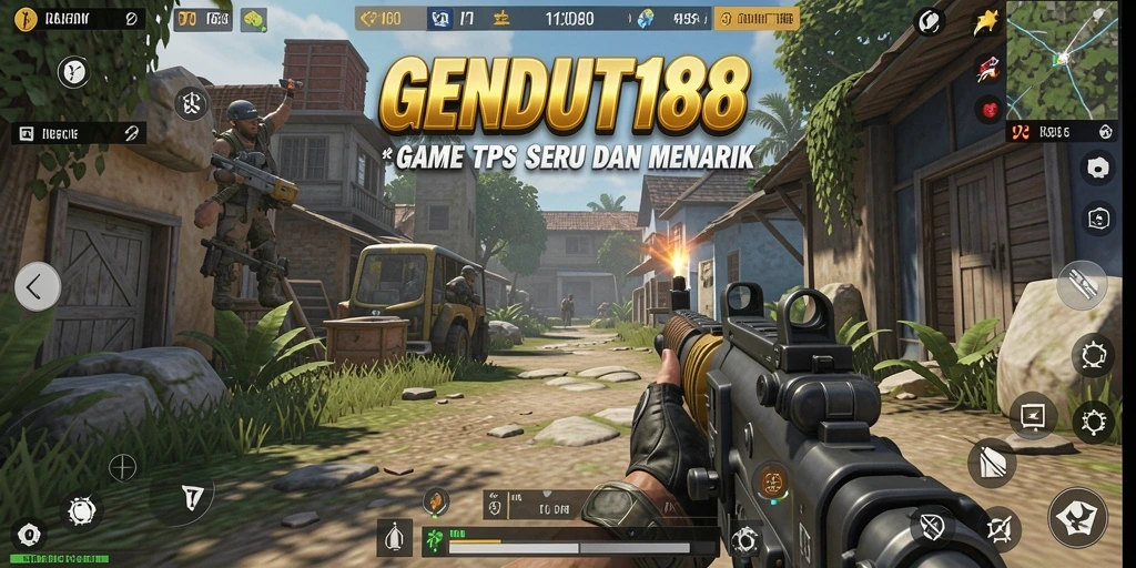 Tampilan screenshot GENDUT188 yang menunjukkan aksi seru dalam gameplay TPS.