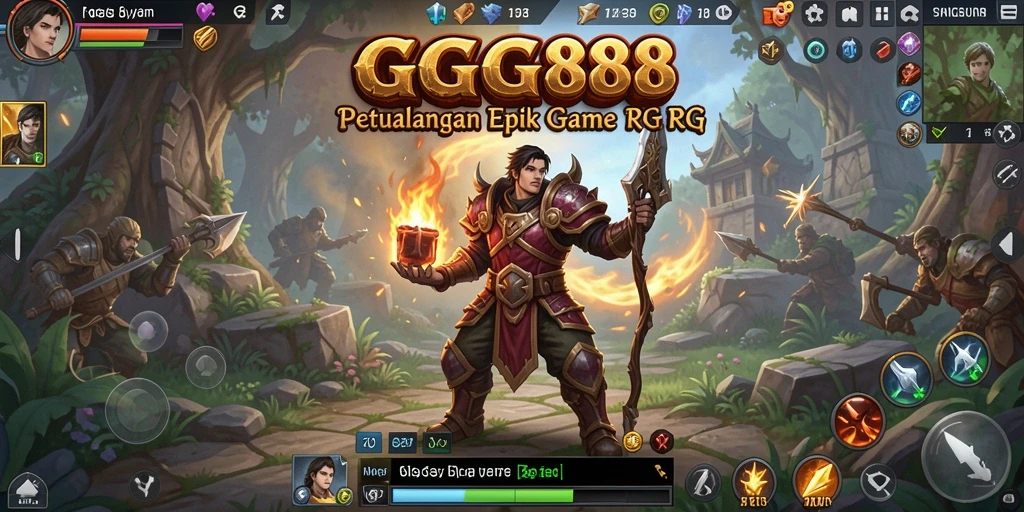 Screenshot gameplay menampilkan pertempuran yang seru dan karakter unik.