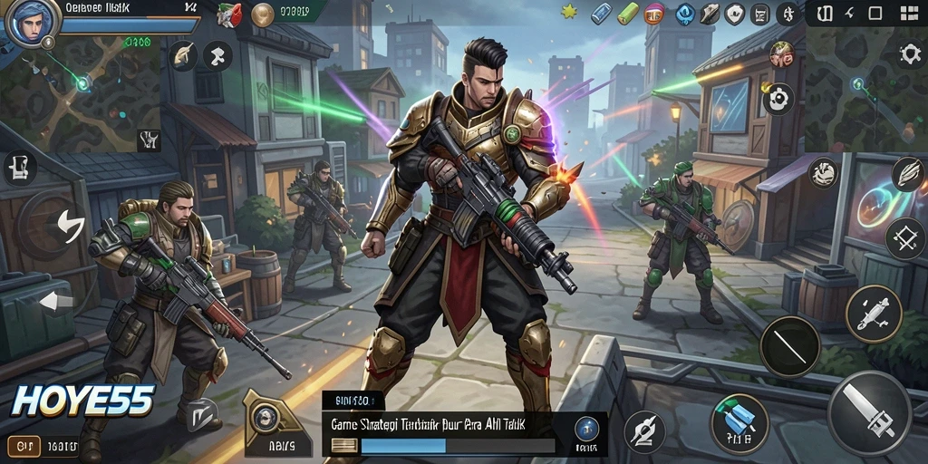 Tampilan gameplay seru dari HOYE55 yang menampilkan strategi mendalam.