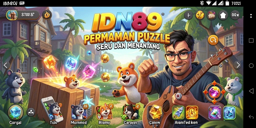 Gameplay seru IDN89 dengan tantangan Puzzle yang menarik.