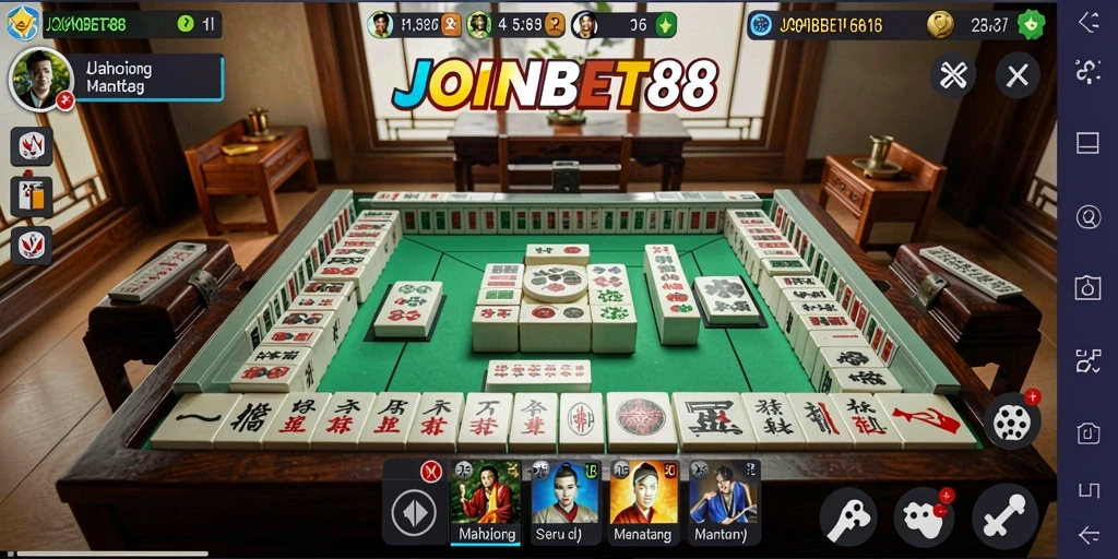 Tampilan gameplay seru dalam permainan Mahjong JOINBET88.