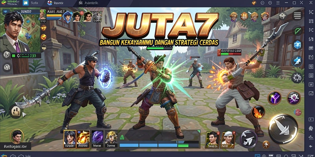 Tampilan gameplay <strong>JUTA7</strong> yang seru dan menantang dalam membangun bisnis.