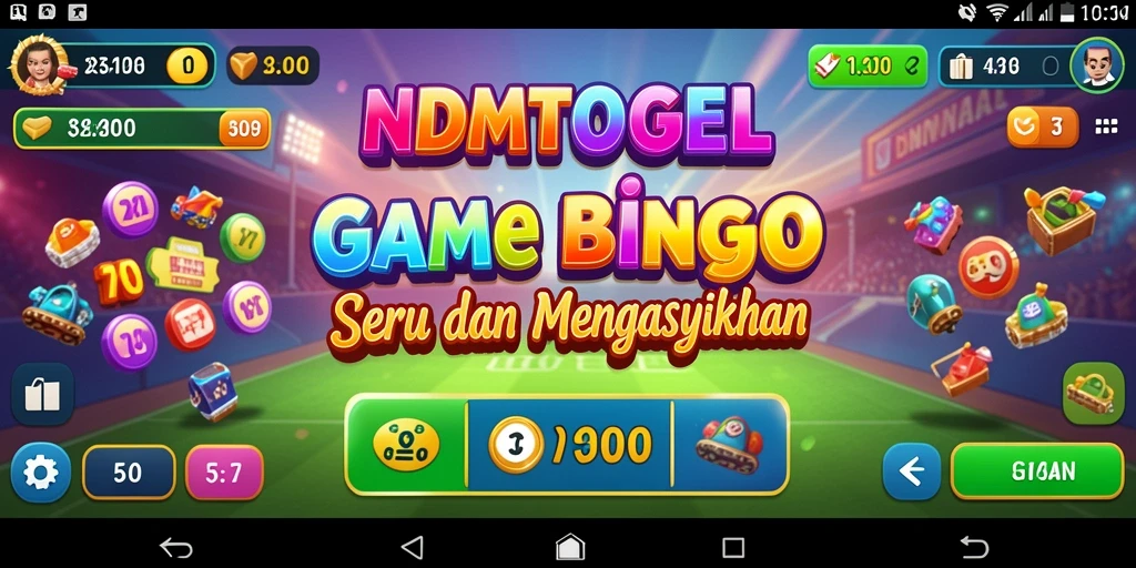 Tampilan gameplay NDMTOGEL saat bermain Bingo yang seru.