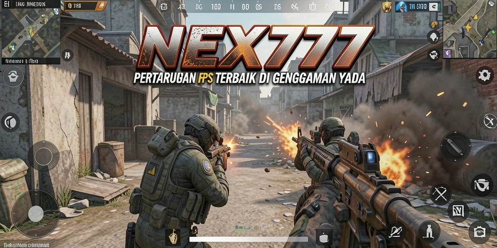 Screenshot dari gameplay NEX777 menunjukkan aksi tembak-menembak yang mendebarkan.