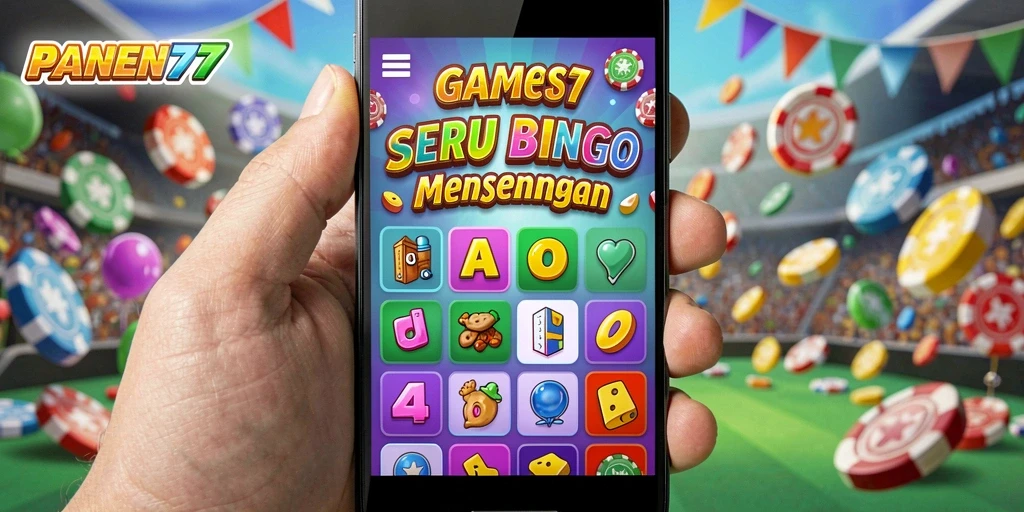 Tampilan menarik dari gameplay seru Bingo di PANEN77.