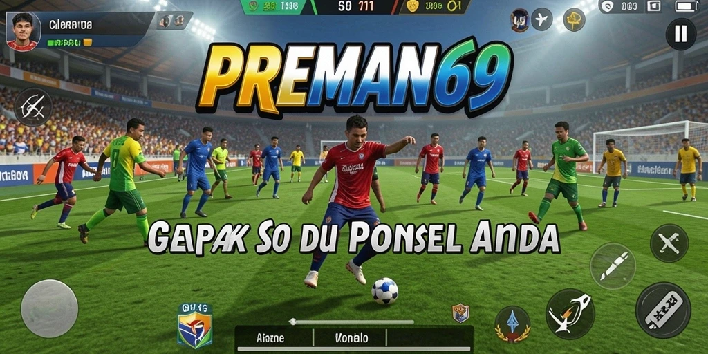 Tampilan gameplay menarik dari <strong>PREMAN69</strong> saat pemain beraksi di lapangan.