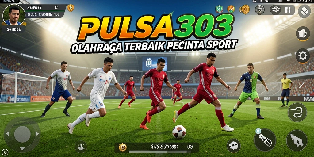 Screenshot utama PULSA303 menampilkan aksi mendebarkan dalam permainan olahraga.