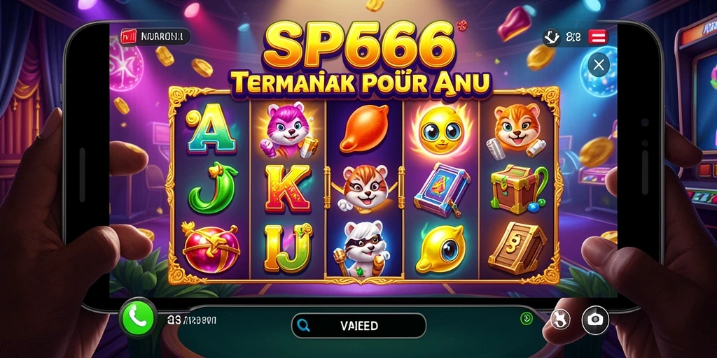 Tampilan gameplay SP666 dengan animasi slot yang menakjubkan.