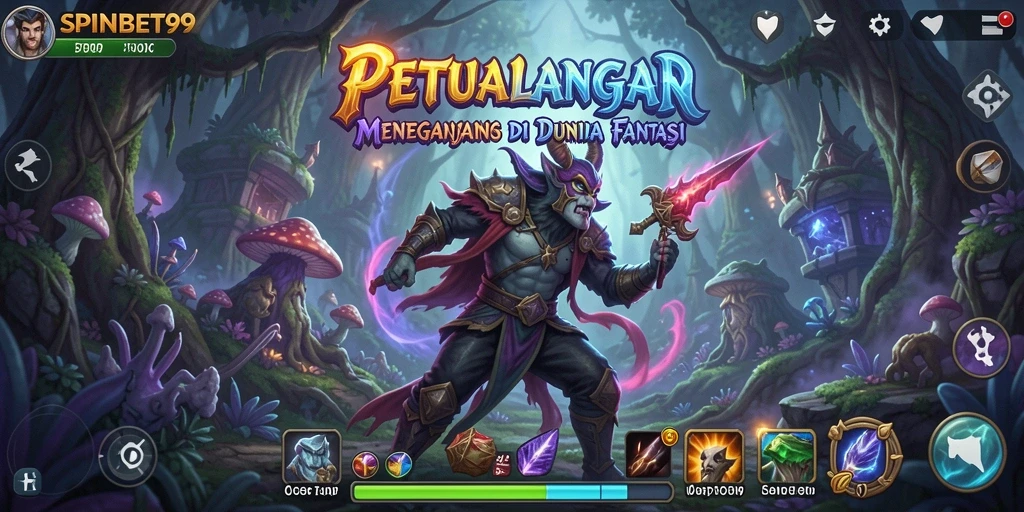 Tangkapan layar utama SPINBET99 menampilkan gameplay petualangan yang mendebarkan.