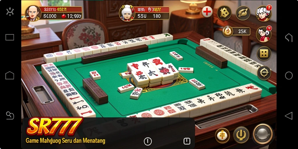 Tampilan gameplay SR777 yang menarik dalam permainan Mahjong.