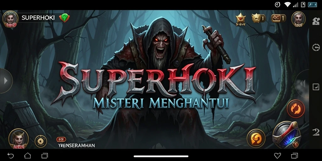 Gameplay ketegangan yang dramatis dalam SUPERHOKI dengan elemen horor yang mendalam.