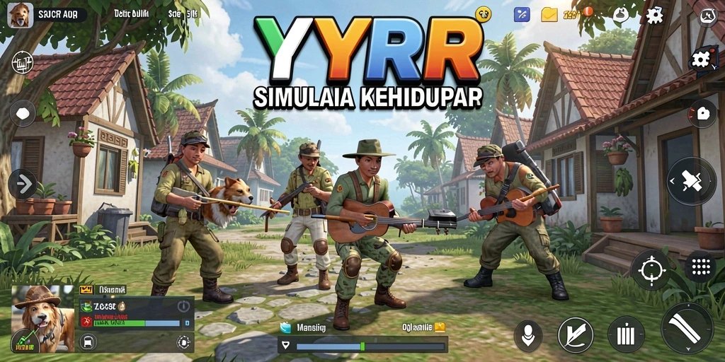Tangkapan layar menampilkan gameplay menarik di YYRR saat membangun kehidupan karakter.