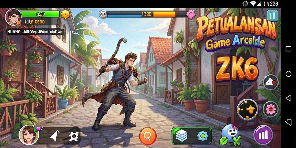 Screenshot gameplay ZK6 yang seru dan mendebarkan.
